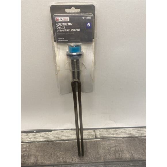 Utilitech 4500W/240V Deluxe Universal Water Heater Element {SS} - Picture 1 of 16